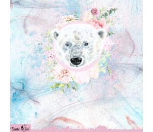 Bio Jersey Lillestoff - Eisbärmädchen Panel